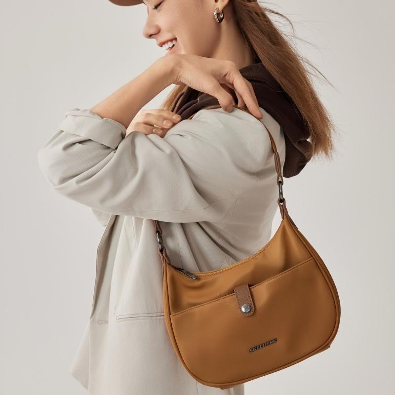 New Skechers Fabric Handheld Crossbody Bag, Shoulder Bag Unisex Nut Brown L325U111-06JR
