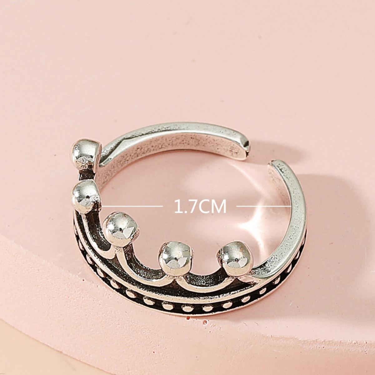 

Модное ретро кольцо женское универсальное кольцо с короной в виде простого указательного пальца