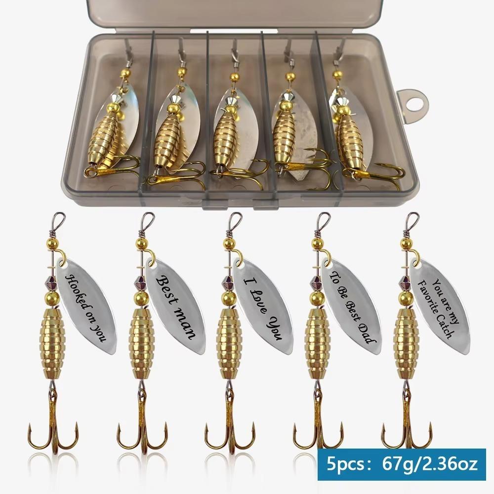 

5/10 шт. З гачками Металева рибальська приманка Тверда приманка Приманка для риболовлі на щуку Риболовля на відкритому повітрі 5pcs-Sliver