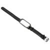 Sport Wrist Band for Mi Band 7 Soft PU Leather Breathable Replacement Loop Strap for Running Hiking Black