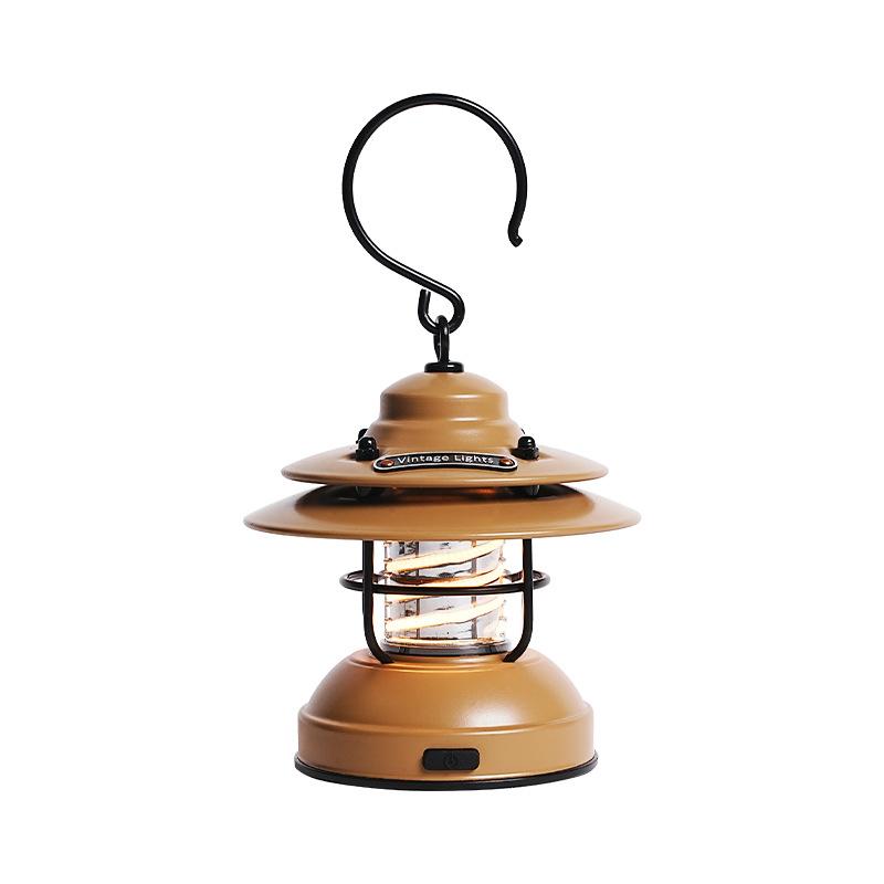 LED USB Desk Lamp Outdoor Emergency Flashlight Rechargeable Metal Vintage Hanging Camping Lamp Hanging Tent Lamp horse lantern