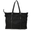 Used 9539 GG Nylon Tote 510332 K28AN 1000 7924 Calfskin 2-Way Shoulder Bag with Embossed Logo Black Men's from Japan