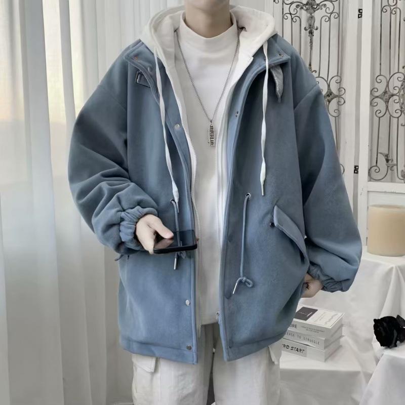 2024 Boys' Winter Cotton-Padded Jacket: Warm, Thick, Simple Hong Kong Style