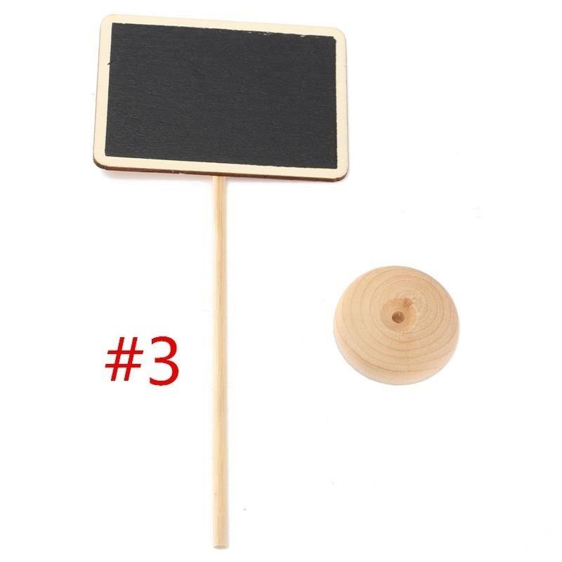 10Pcs Mini Tafel Tafel Wordpad Nachricht Hinweis Memo Board Halter Clip Home House Party