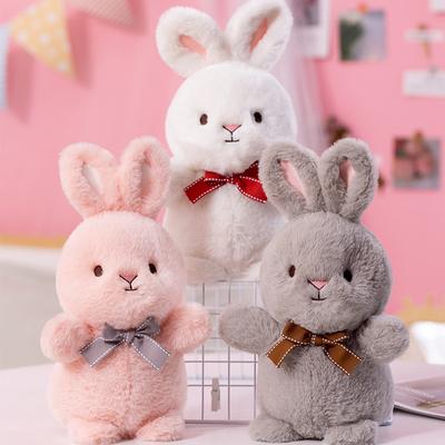 New Moon-Ear Rabbit Plush Toys Little Rabbit Doll Girl Gift Children's Soothing Dolls Throwing Dolls