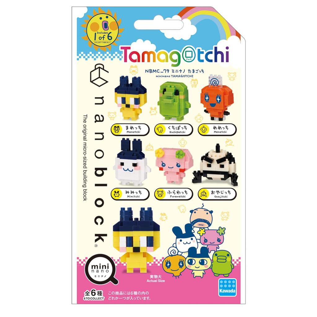 Kawada Nanoblock Mini Nano Tamagotchi (BOX) NBMC79S 1 BOX  6 Pieces, Total 6 Types