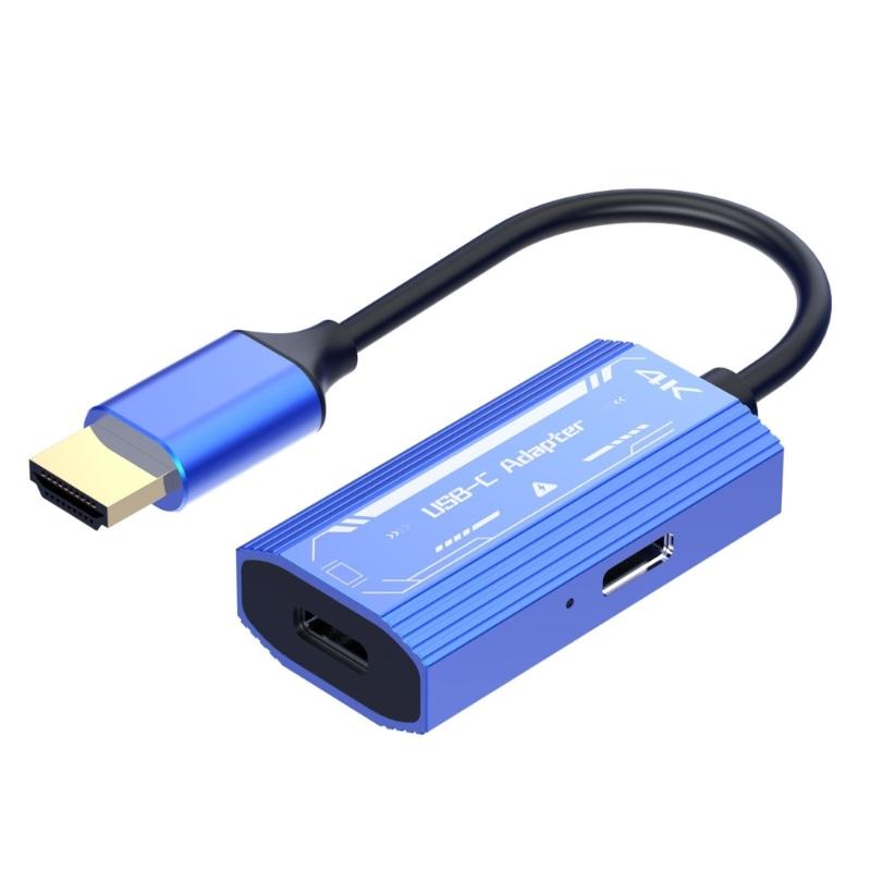 4K60Hz USB Type C Converter Cable Power Supply Adapter Cord for AR Glasses USB C Devices Wide Compatibility