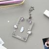 Cartoon Korean Photocard Holder with Keychain Photo Photocard Frame  School Stationery