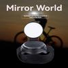 360-degree Rotatable Convex Lens Wrist Rearview Mirror for Bicycle Riding Acrylic Lens ABS Casing with Wrist Strap and Arm Strap