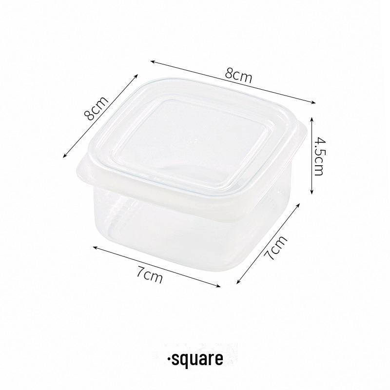 Refrigerator Storage Box for Frozen Meat and Food, Microwave Compatible, Fresh-Keeping, Small Compartment for Grains and Rice.