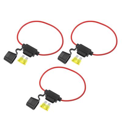 מחזיק פיוזים בקו X AUTOHAUX לרכב בסגנון ATC עם פיוז בינוני 20A
