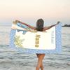 1pc Peter Rabbit2 Beach Towel with Custom Name, Beach/Swimming/Bath/Picnic/Camping Towel, Suitable for Seaside Beaches