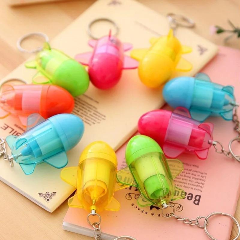 

5Pcs Creative Kawaii Airplane Ballpoint Pen Cute Candy Ball Pens for Children Gift Korean Stationery Student
