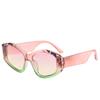 New Fashion Sunglasses Women Shaped Large Frame Decorative Sun Glasses Men Colorful Trendy Full Frame Sungnies Uv400