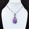 Purpurite Gemstone Pure Copper Wire Wrapped Handmade Pendant Jewelry For Her