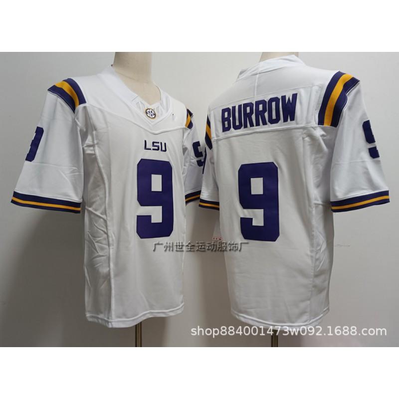 LSU Tigers Football Trikot Herren College Stil Bestickt Trainingsuniform NCAA Teamkleidung