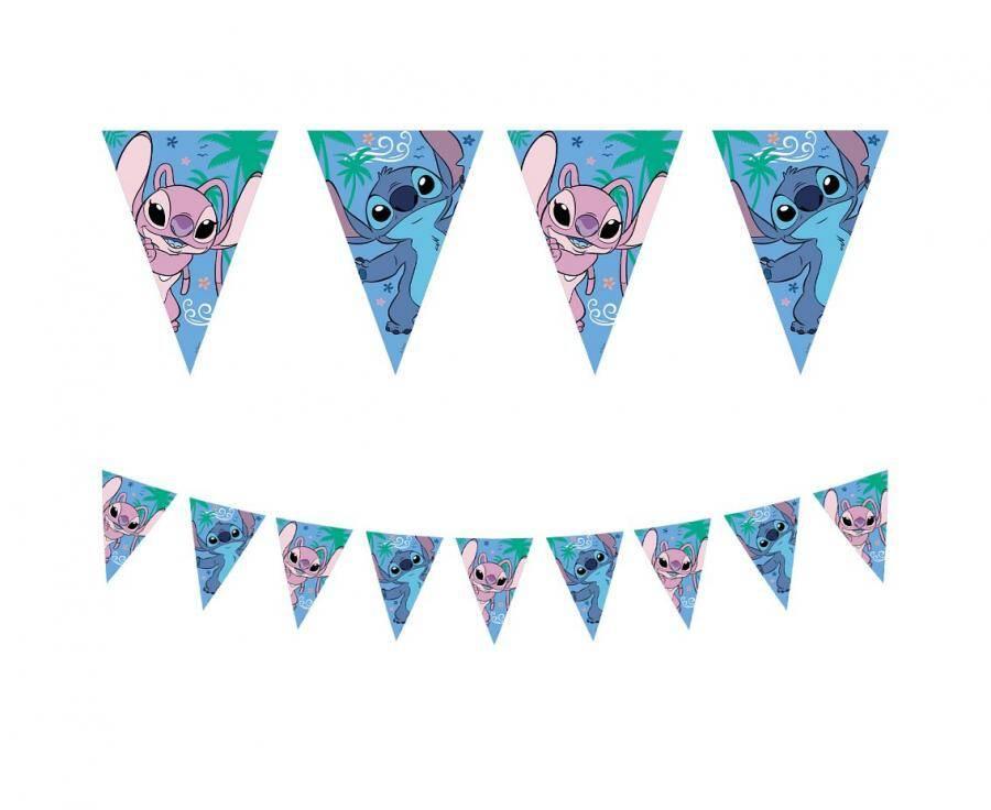 Baner Papierowy Flagi, Stitch & Angel Disney, 120 X 180 Cm