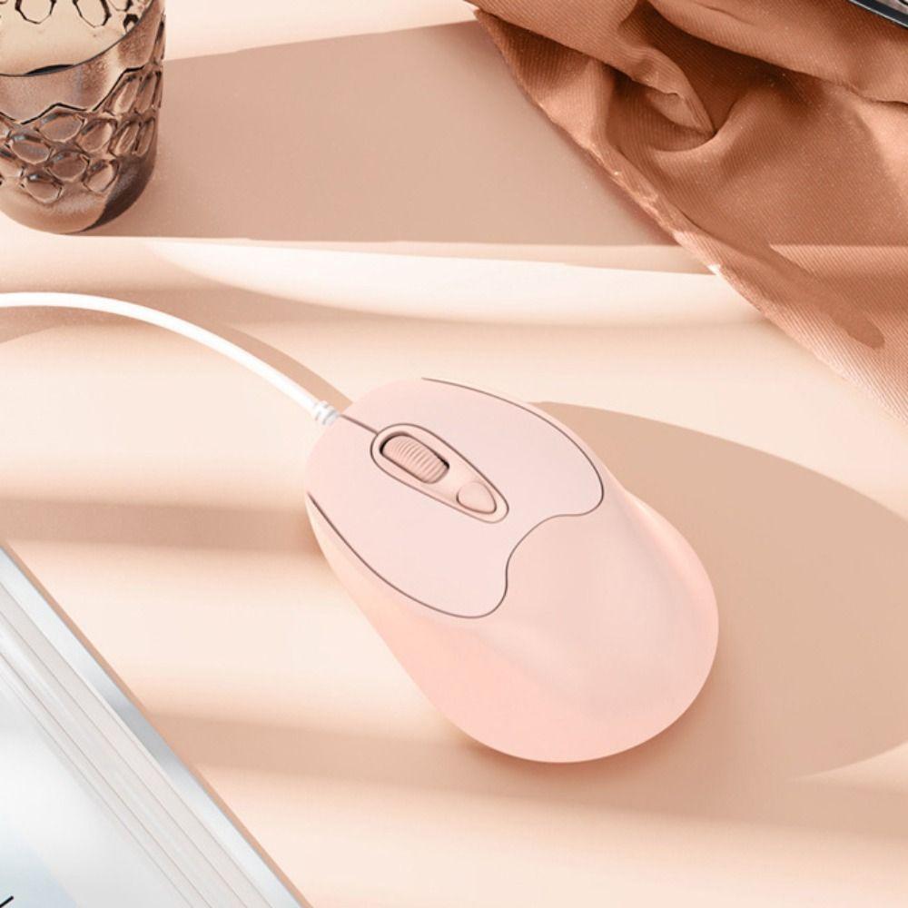 USB Wired Mute Mouse Type C USB Cable Ergonomic Mice Type C Wired Mouse Desktop Notebook