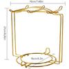 Tea Cup Saucer Display Stand Solid Metal One Piece Countertop Kitchen Cafe Bar Space Saving Organizer Decor Rack