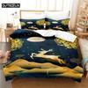 Fawn 3Pcs Bedding Sets 3D Digital Printing Custom Quilt Duvet Cover Set  Home Queen King Quilt Pillowcase