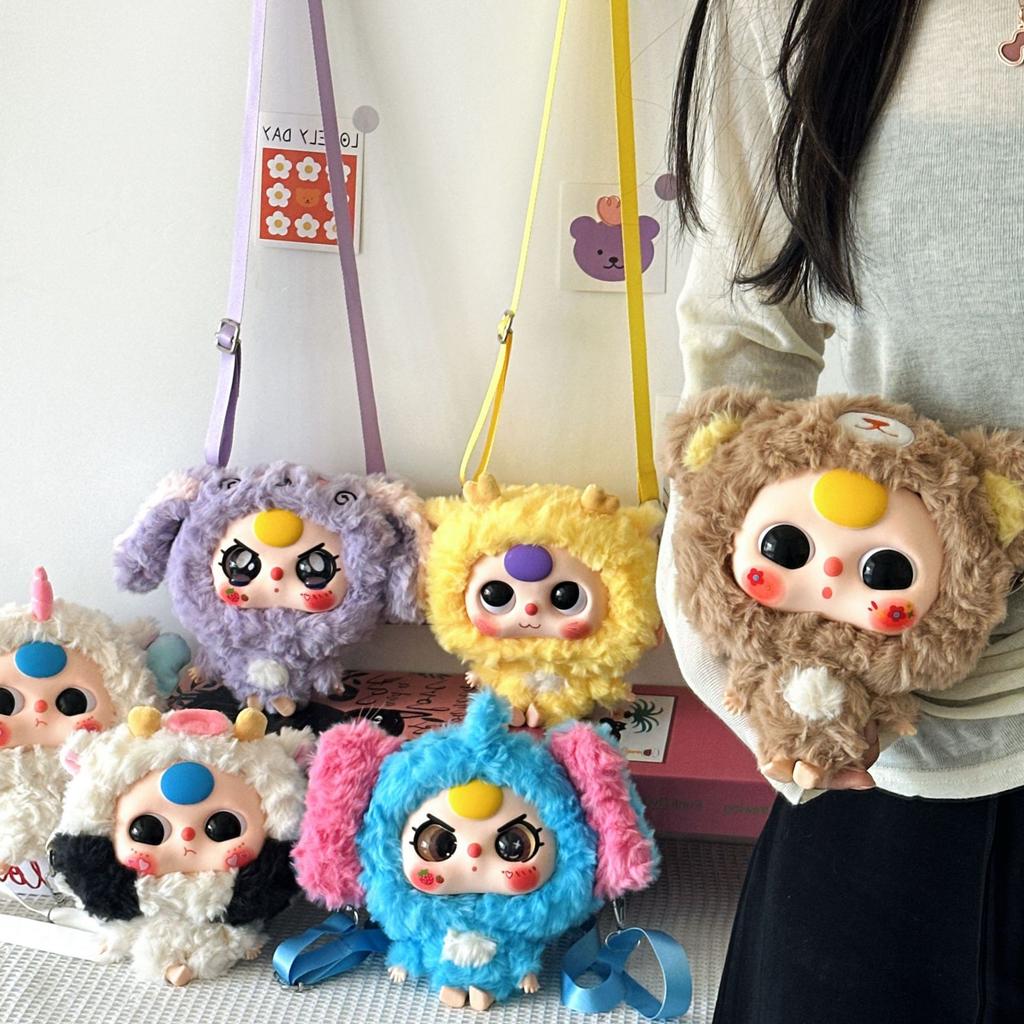 Super Cute Girl Heart Cute Colorful Vinyl Doll Doll Bag Soft Girl Girl Versatile Messenger Mini Change Bag