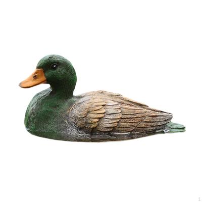 Figurine Animale Sculpture Statue Flotteur d'Étang pour Arrières-Cours Extérieur Pelouse