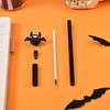 10/30Pcs Halloween Pens Pumpkin Skull Ghost Bat Pens 0.5 MM Black Rollerball Pen for Halloween Party Supply School Office Prizes