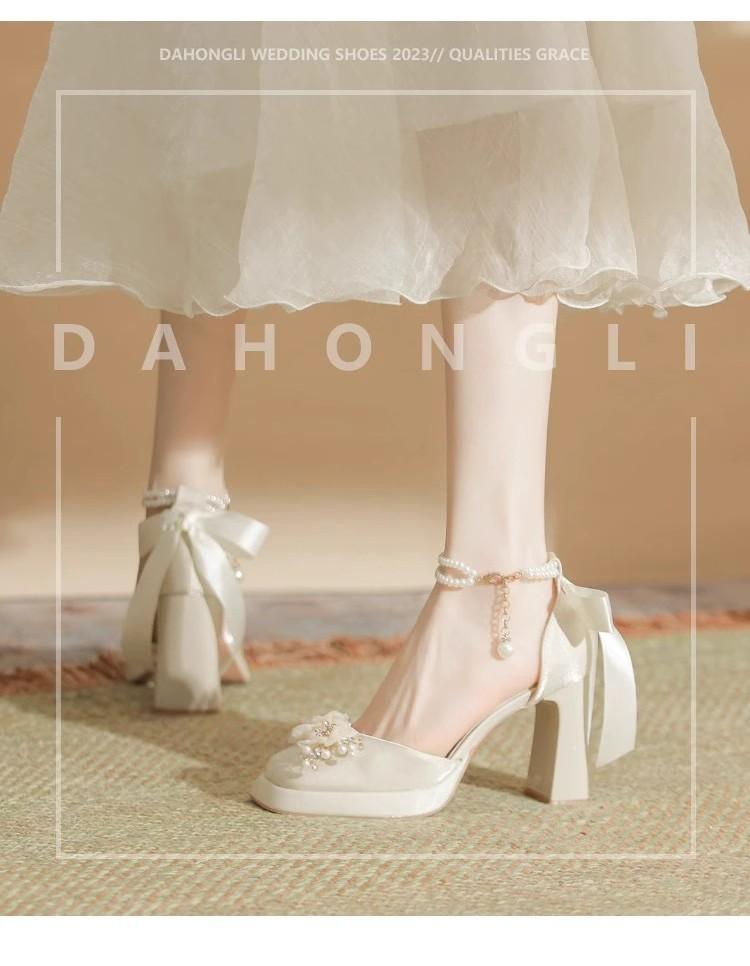 Fashion Girls High Heels Kids Princess Sandal Ladies Platform  Bow Lace Mary Jane Lolita Shoes Women Party High Heels  Women Pumps