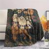 1Pc Poodle Print Flannel Blanket, High quality Comfortable for All Seasons, Home Decor, Warmth and Comfort, Perfect for Christmas Gifts W100