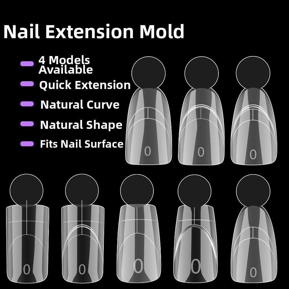140PCS with Inner French Line French Nail Dual Forms 14 Sizes Acrylic Nail Art Mold Nail Art