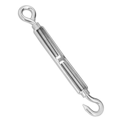Tenditore per fune metallica Acciaio inossidabile 304 M16 Tenditore regolabile Gancio a bullone Accessori di riggingOC