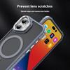For iPhone 16 Case with Lens Kickstand Matte Back Cover Compatible with MagSafe