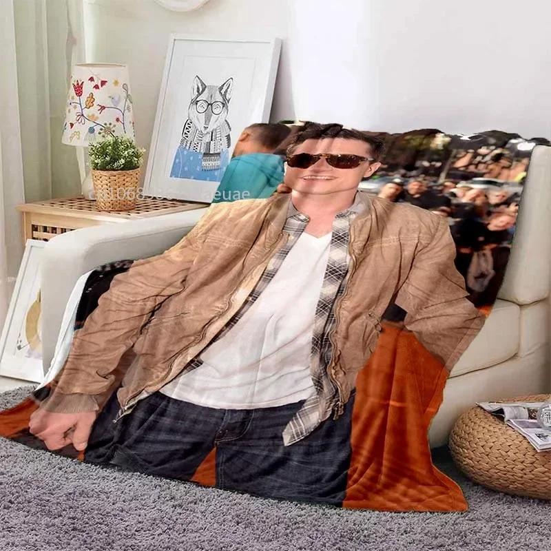 Josh Hutcherson Poster Printed Flannel Blanket Soft Comfortable Home Travel Bed Plush Birthday Gift Fans Gift