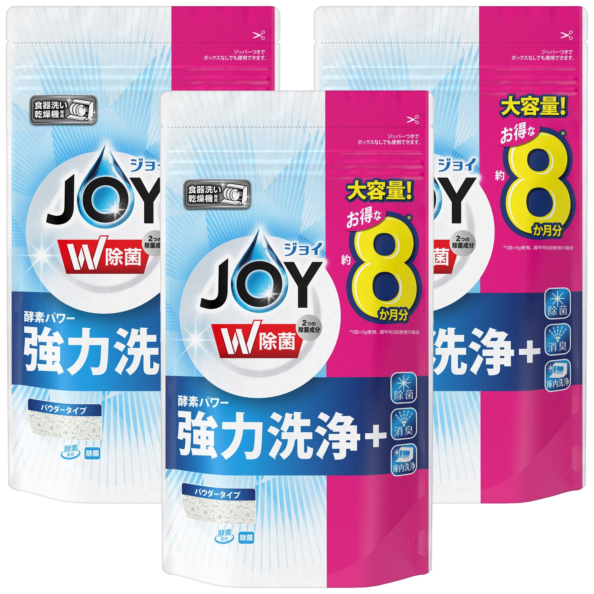 

Сменный блок моющего средства для посудомоечной машины Joy, дезинфицирующий, большой емкости, 930 г x 3 шт. [Оптовая закупка] синий
