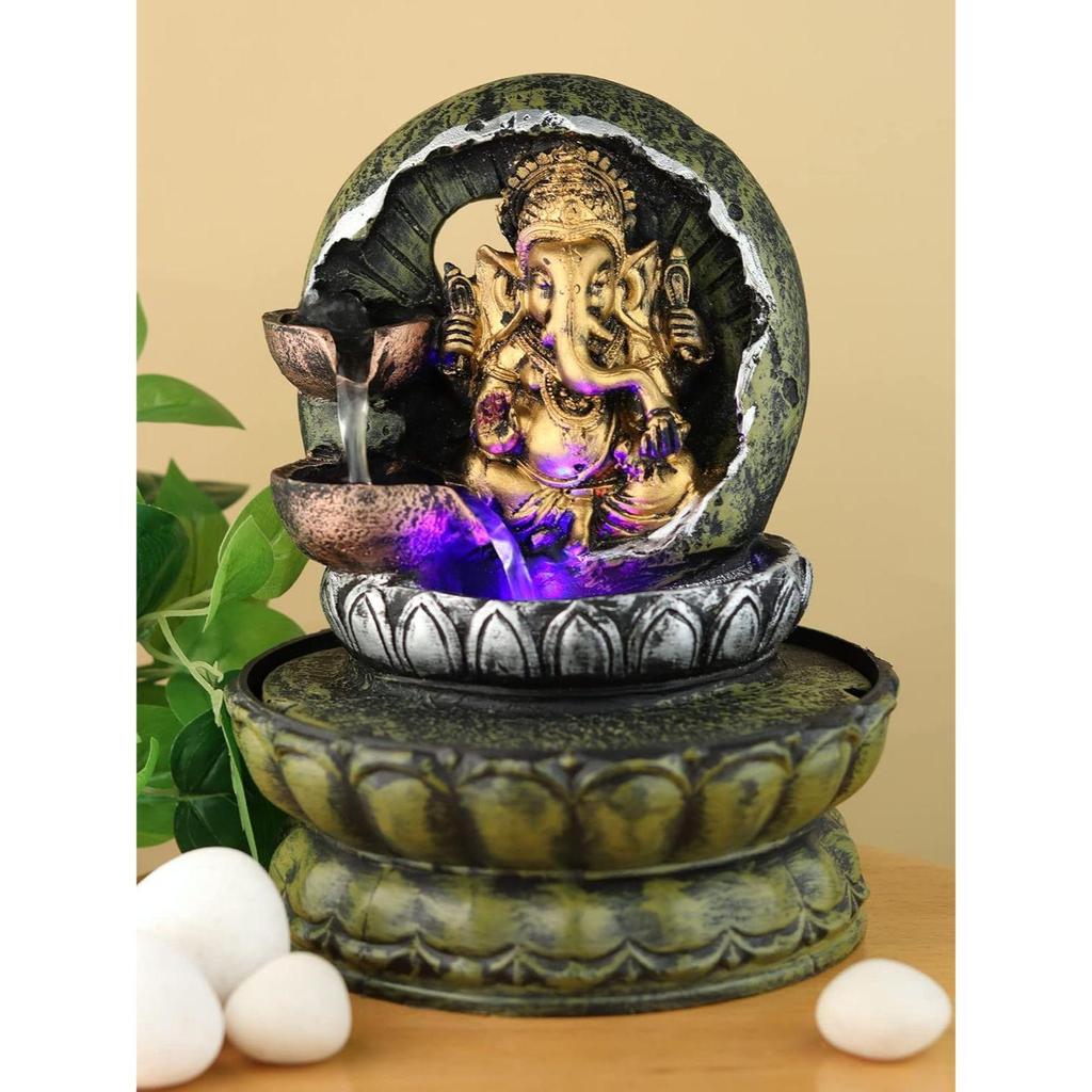 Lord Ganesha Indoor Home Decor Water Fountain Showpiece for Living Room,Garden and Gifting Purpose