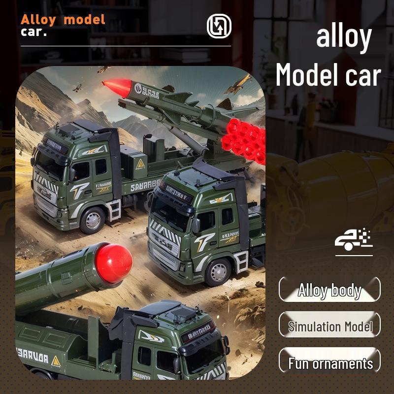 Little King Alloy Toy Pull-Back Excavator - Children's Construction Vehicle Model 