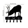 Wall Mounted Deer Antler Rack Coat Key Hat Hanger Rustic Entryway Storage Organizer Home Decor
