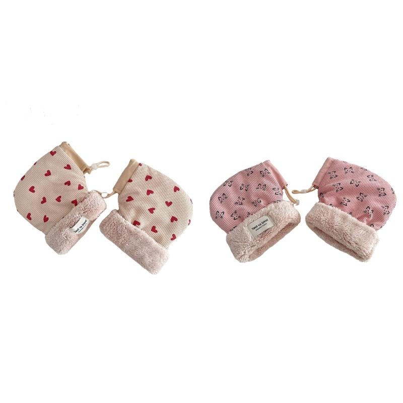Windproof Infant Stroller Hand Muffs Outdoor Sports Mittens Cartoon Hand Warmer Scooter Gloves Accessory for Winter