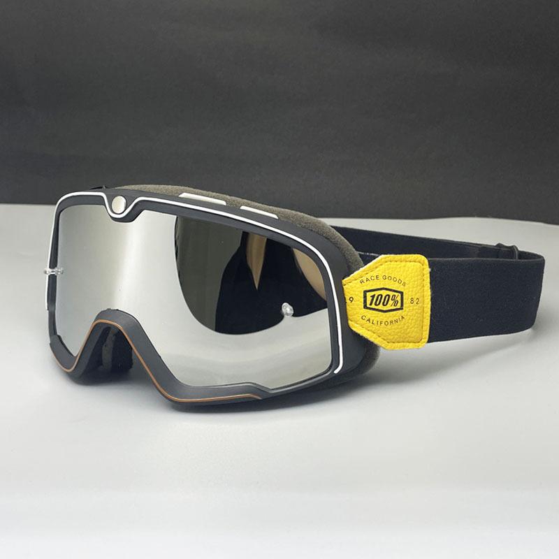 Brille Motorradbrille Vintage Lokomotive Harley Helmbrille Outdoor Sport Windschutz