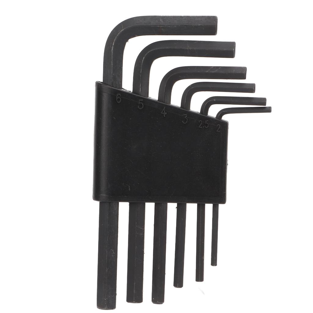 6PCS 6mm 5mm 4mm 3mm 2.5mm 2mm L Type Hex Key Wrench Tools Set Carbon Steel Bicycle Hand Repair Tools