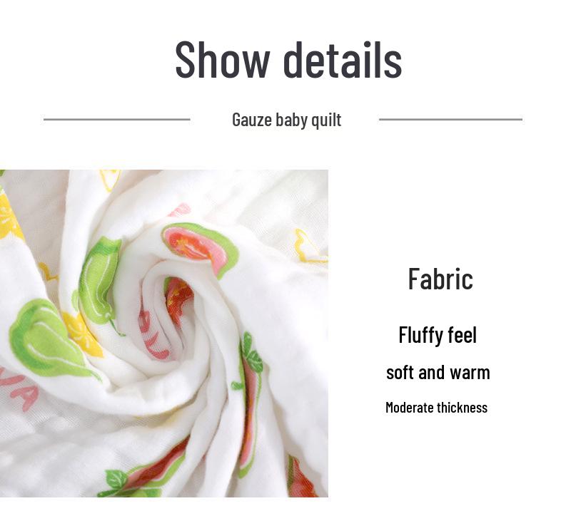 Pătură personalizabilă cu șase straturi din bumbac seersucker pentru copii și prosop pentru bebeluș - Moale, absorbant și pătură cu margine lată