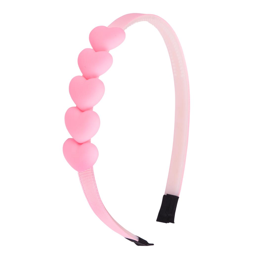 1PC Cute Girls Headbands Plastic Hairbands Matte Heart Shaped Headband Children Kids Hairband Headwear Fashion Hair Aceessories