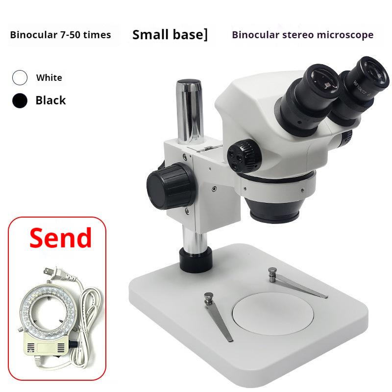 Microscop Binocular 7-45X pentru Întreținere Telefon Mobil, Inspecția Plăcii de Circuit și Microscop pentru Viziune Stereo