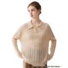 Women's Cashmere Cable Knit Sweater - New Lapel Style, Loose Fit, Autumn/Winter Versatile Top in Pink, Purple, and Light Blue.