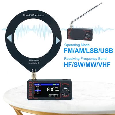 Mini SI4732 DSP Radio Full Band Mini Receiver with Antenna LSB USB AM FM Radio Portable Radio Gifts for Seniors Elderly
