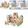 Wooden Castle Building Blocks Set For Kids With Diy Construction And Parentchild Interaction
