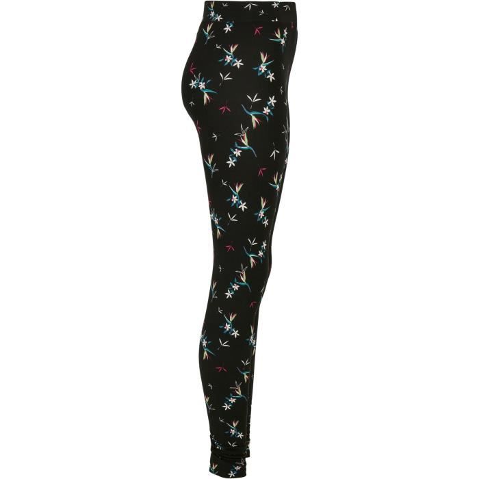 Legging femme Urban Classics Soft AOP - noir/blanc/rose/bleu - L