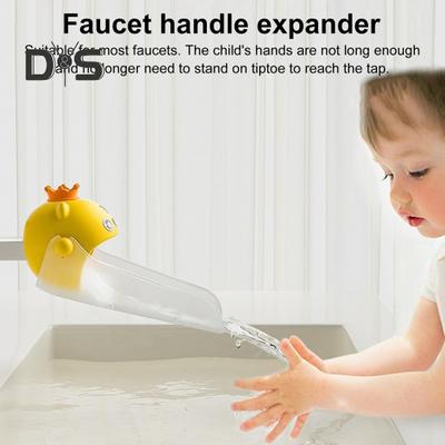 Kids Faucet Handle Extender Set Sink Handle Extension Toddlers Kids Easy Hand Wash Assistant Water Flow Closer Children Hygienic Helper
