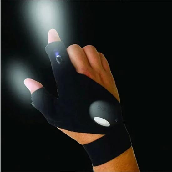 LED Flashlight Luminous Running Gloves Waterproof Cycling Camping Hiking Rescue Glove Lamp Lighting Gloves Fingerless Gloves 3
