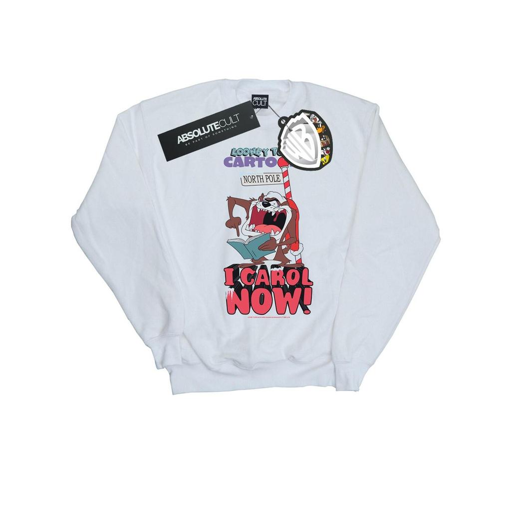 Looney Tunes Herren Taz I Carol Now Sweatshirt